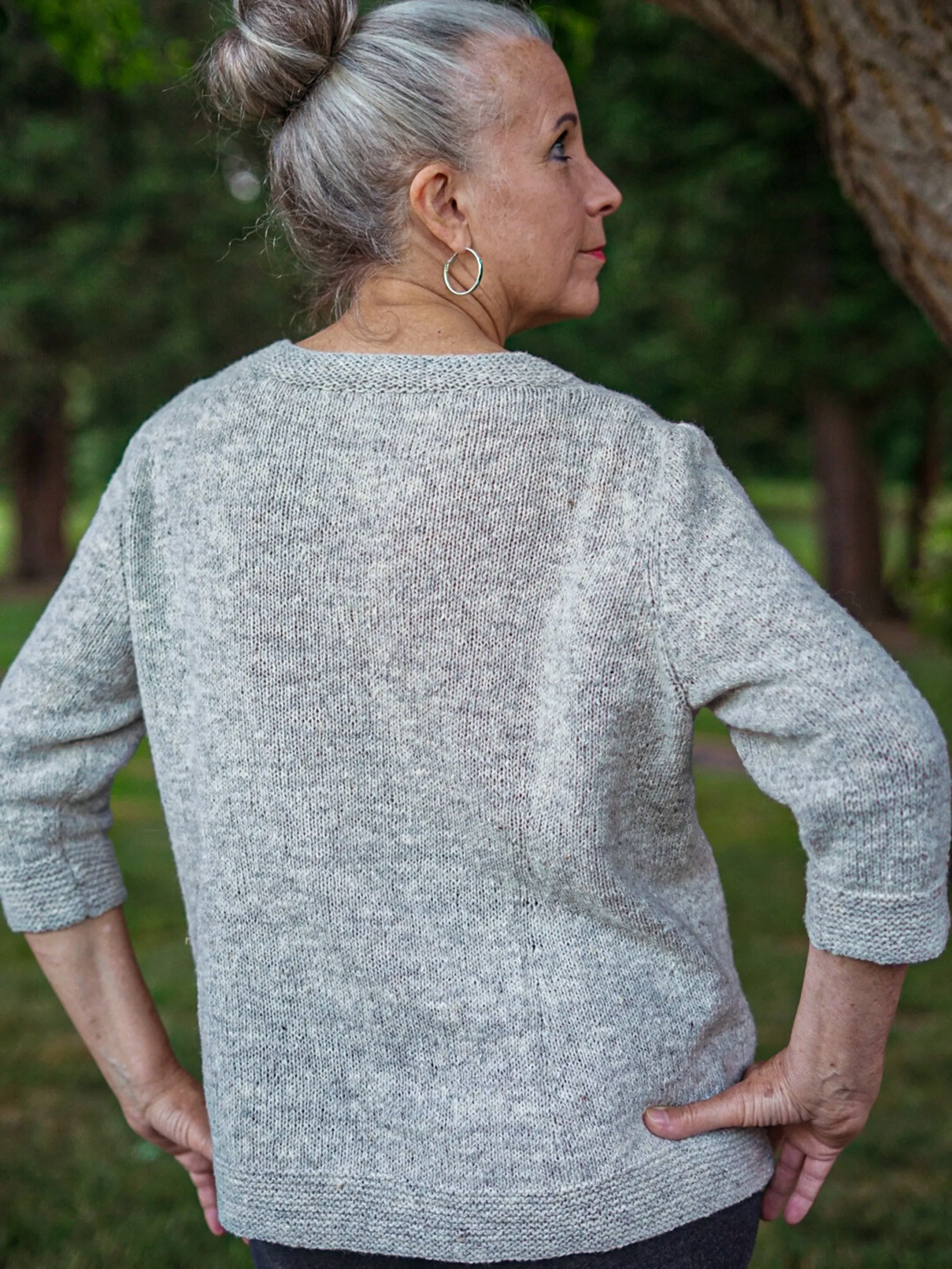 Salt & Pepper elbow-length sleeve <br/><small>knitting pattern</small>