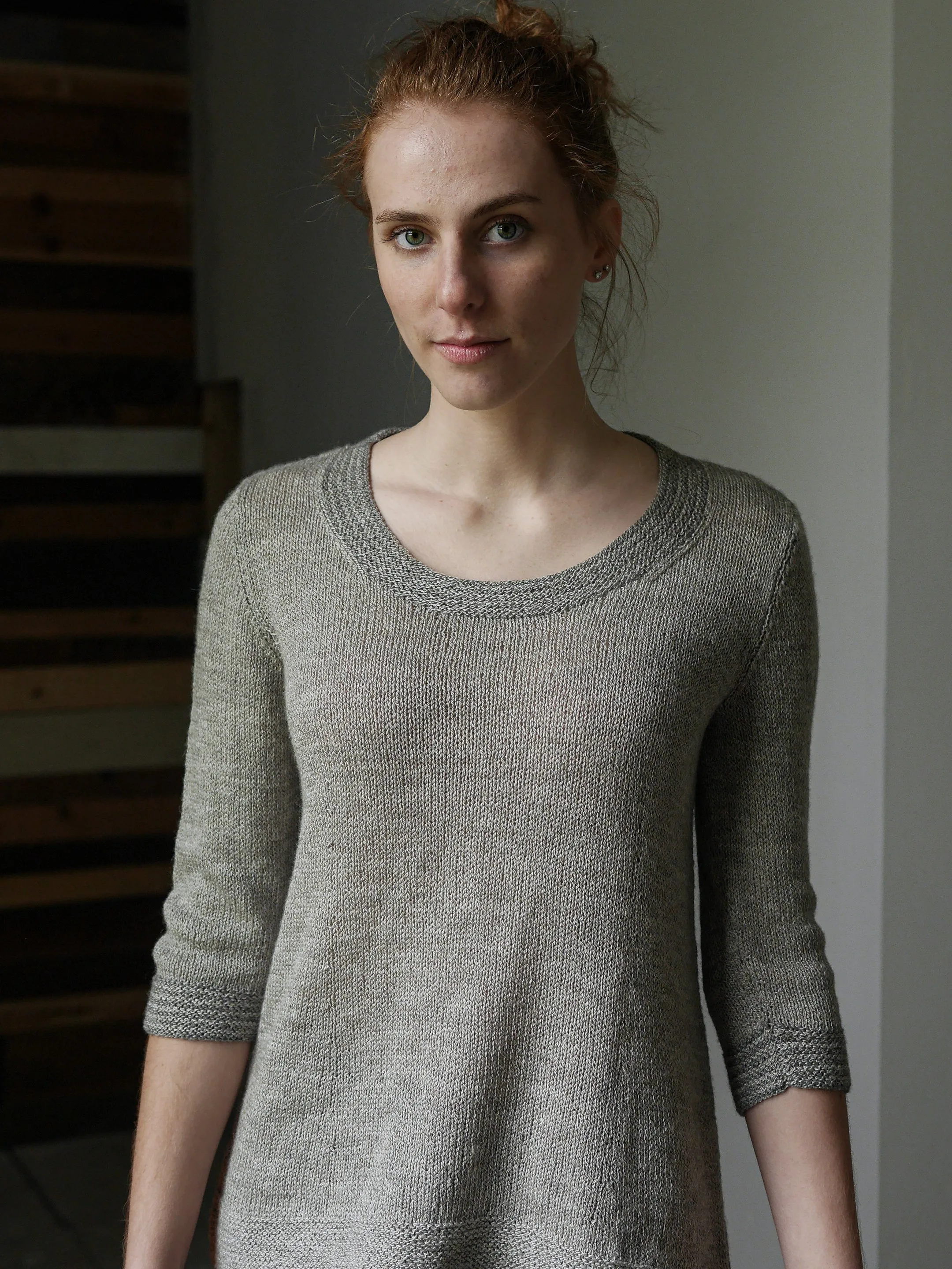 Salt & Pepper elbow-length sleeve <br/><small>knitting pattern</small>