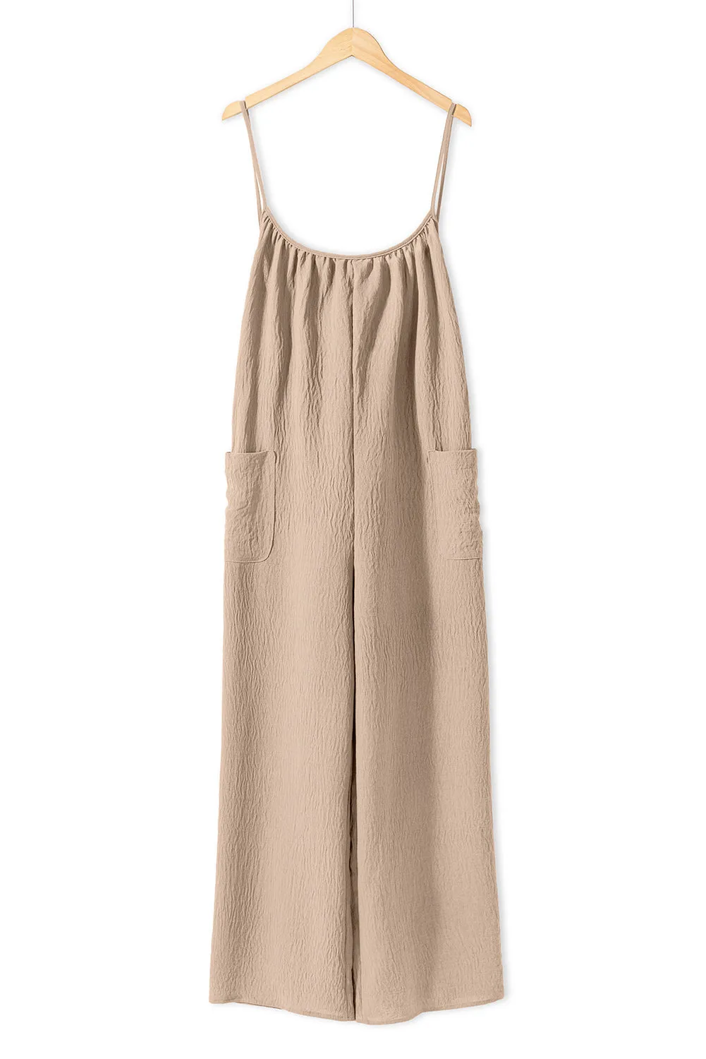 Scoop Neck Spaghetti Strap Jumpsuit