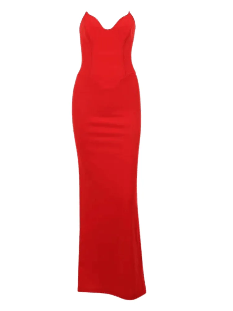 Sexy Strapless Women's Maxi Dresses