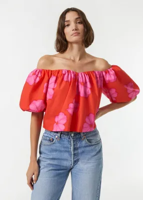 Sima Top | Scarlet Bombay Bloom Grande