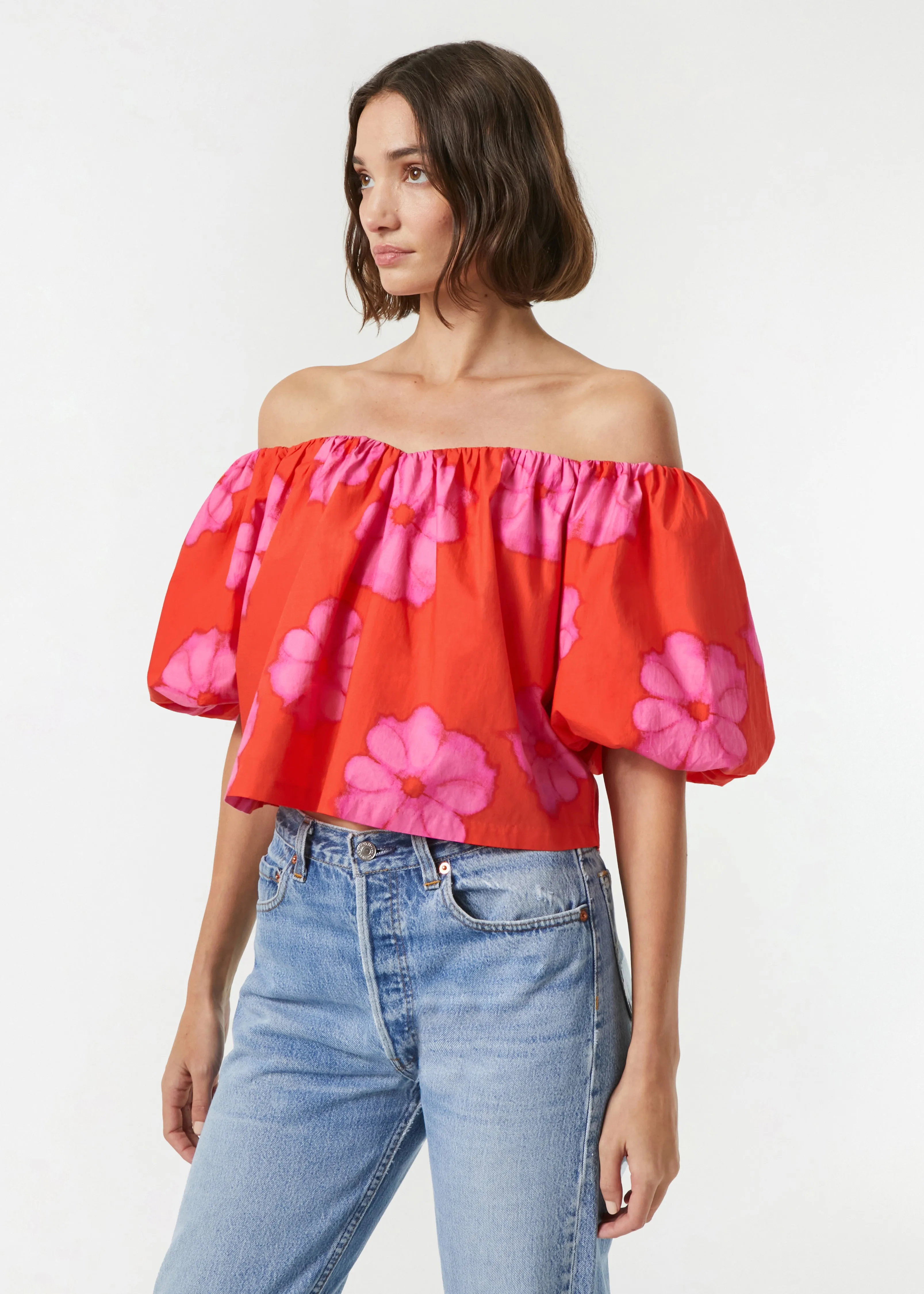 Sima Top | Scarlet Bombay Bloom Grande