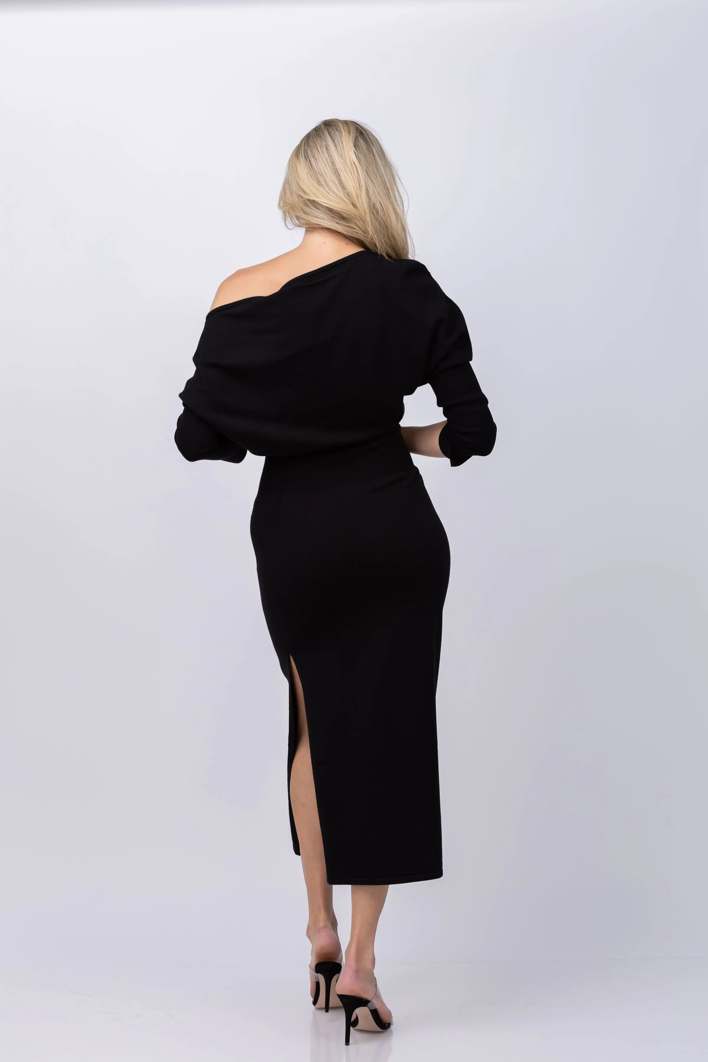 Simkhai Janese Off Shoulder Dress in Black