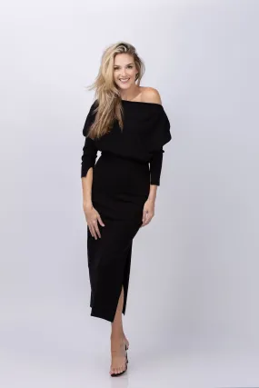 Simkhai Janese Off Shoulder Dress in Black