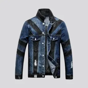 Slim fit fashion jean jacket for men