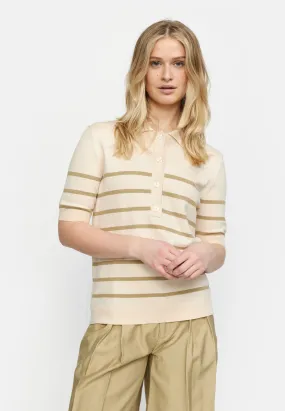 SRLea Polo Knit - Olive Gray