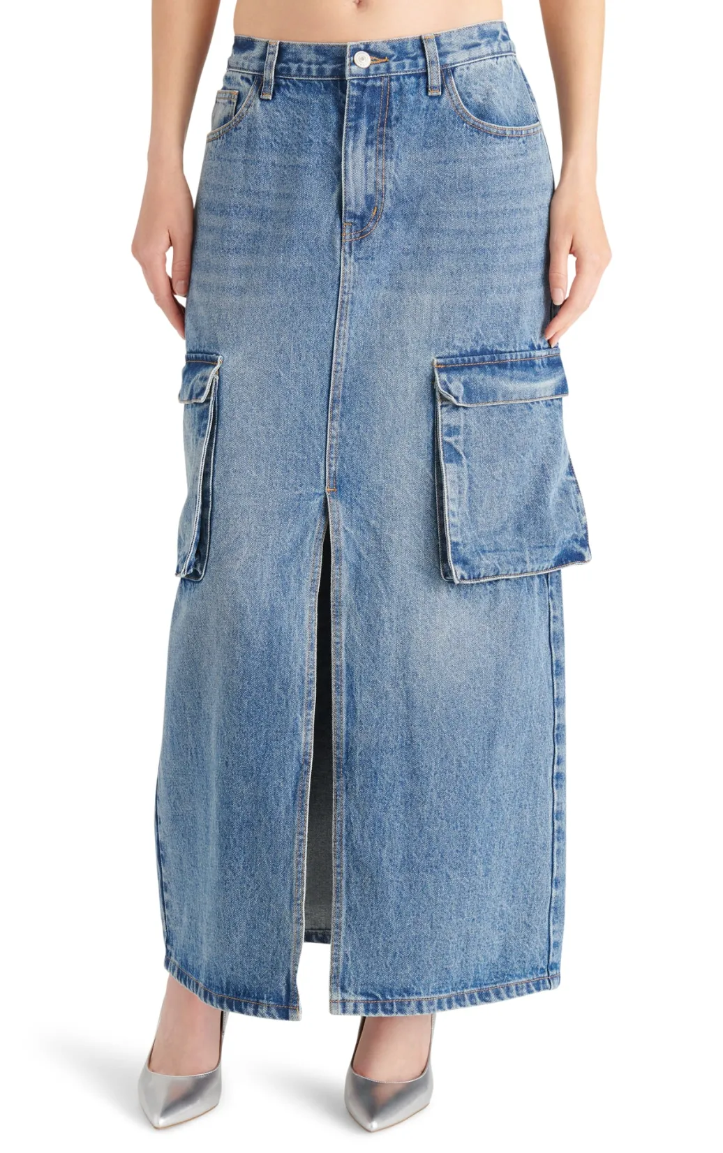 Steve Madden Benson Cargo Denim Skirt