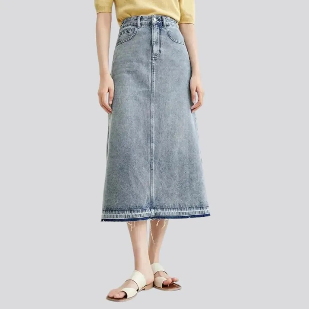 Street women's denim skirt