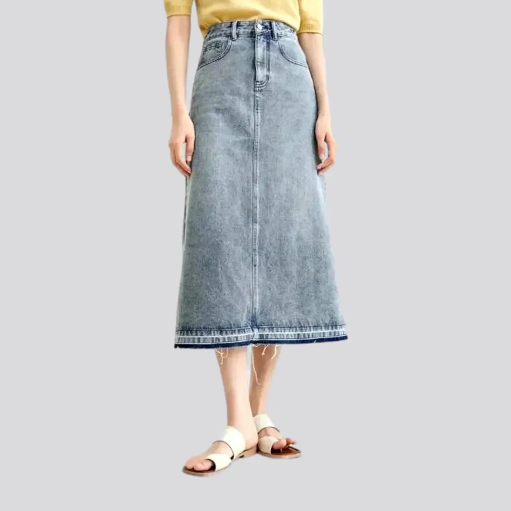 Street women's denim skirt