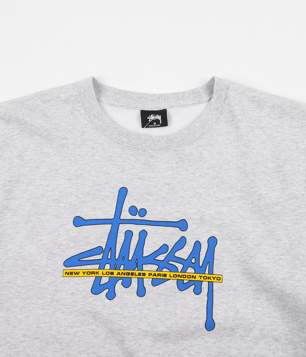 Stussy International Crewneck Sweatshirt - Ash Heather