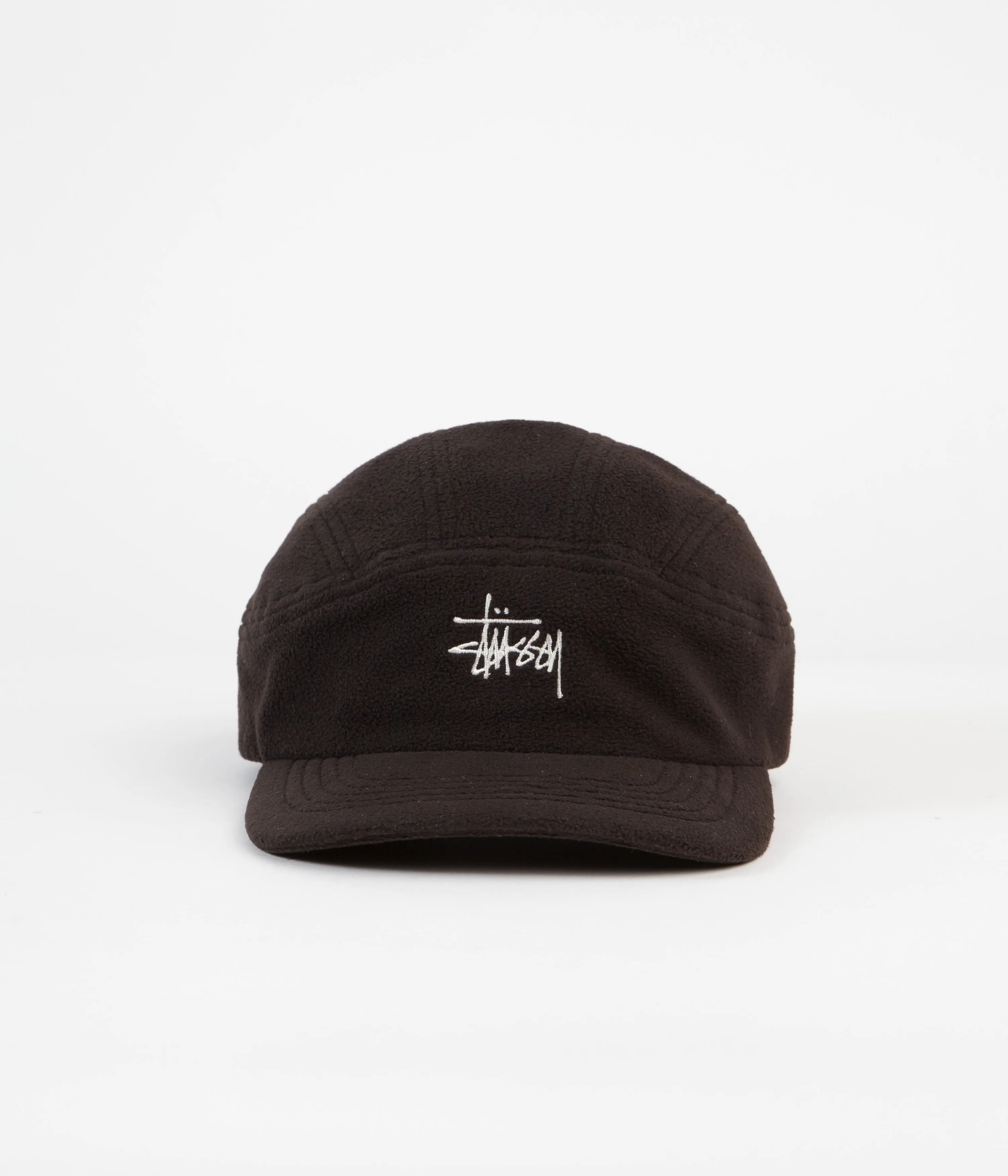 Stussy Polar Fleece Panel Runner Cap - Black