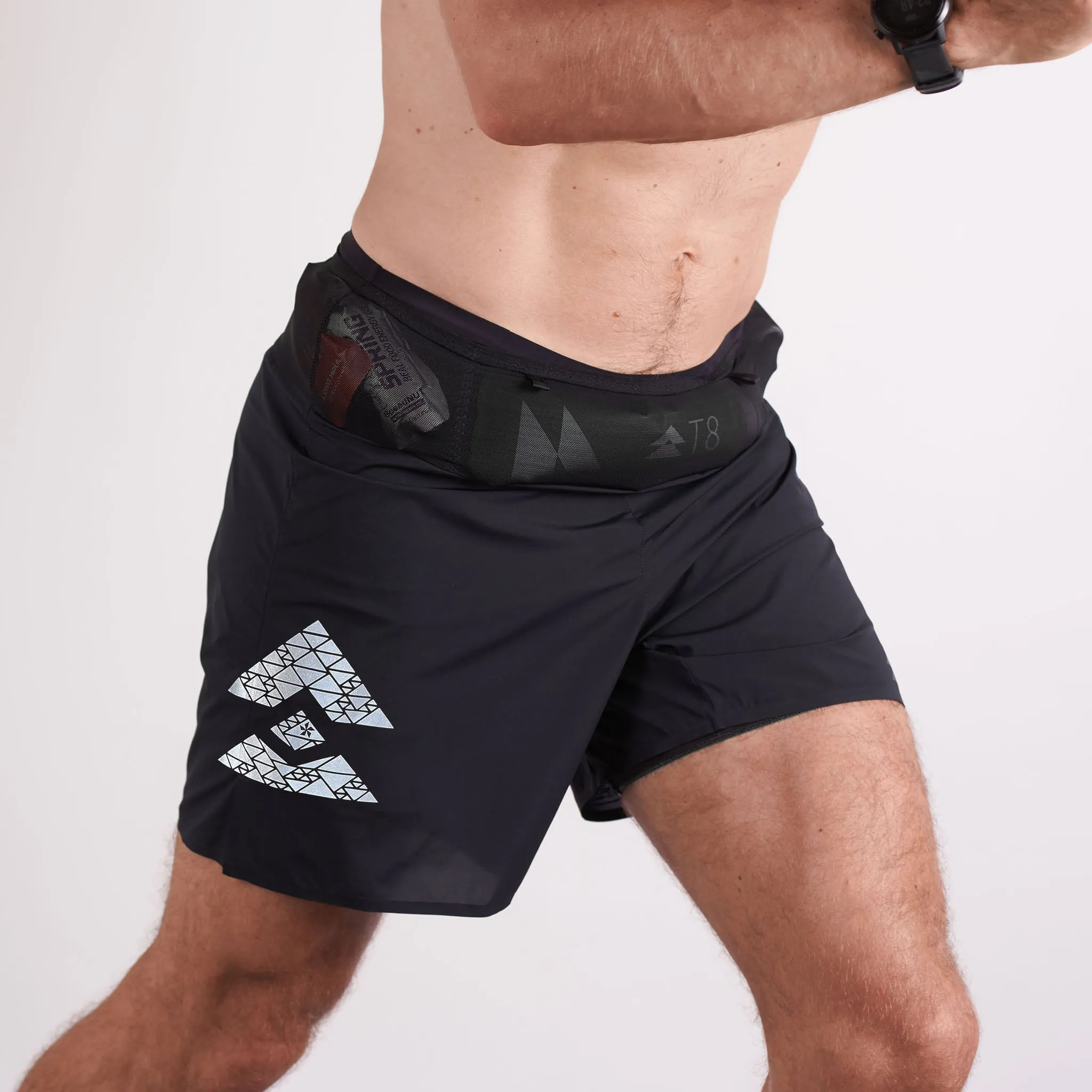 T8 Men's Sherpa Shorts v2 Black (2nd Edition Logo)