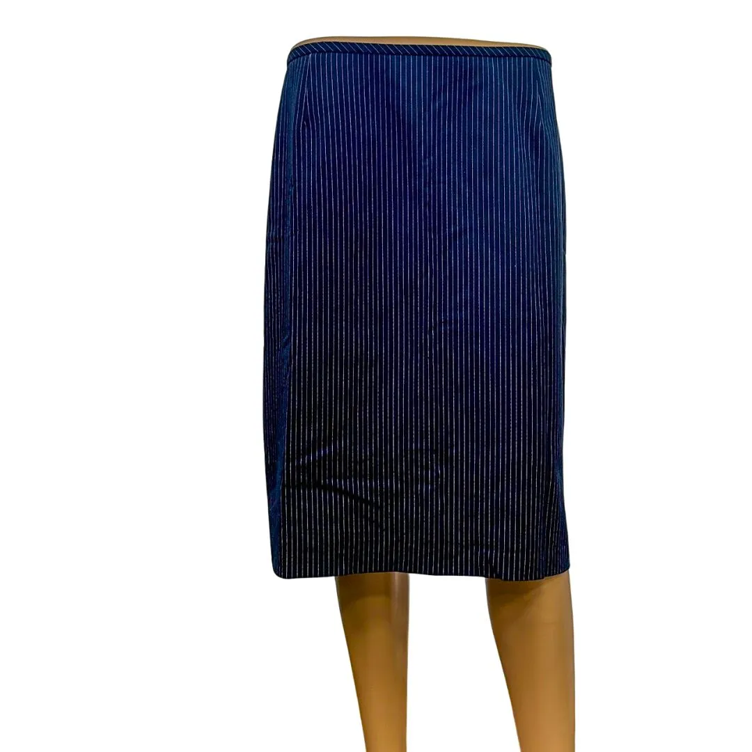 Tahari Womens Pinstripe Pencil Skirt, Size 14