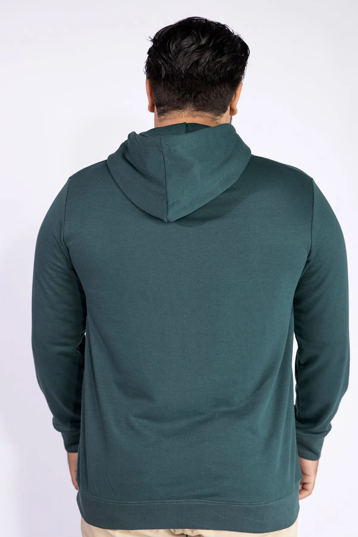 Teal Camo Embroidered Hoodie (Plus Size) - W21 - MH0021P