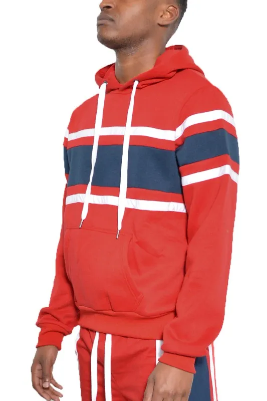 TEEK - MENS THREE STRIPE PULLOVER HOODIE