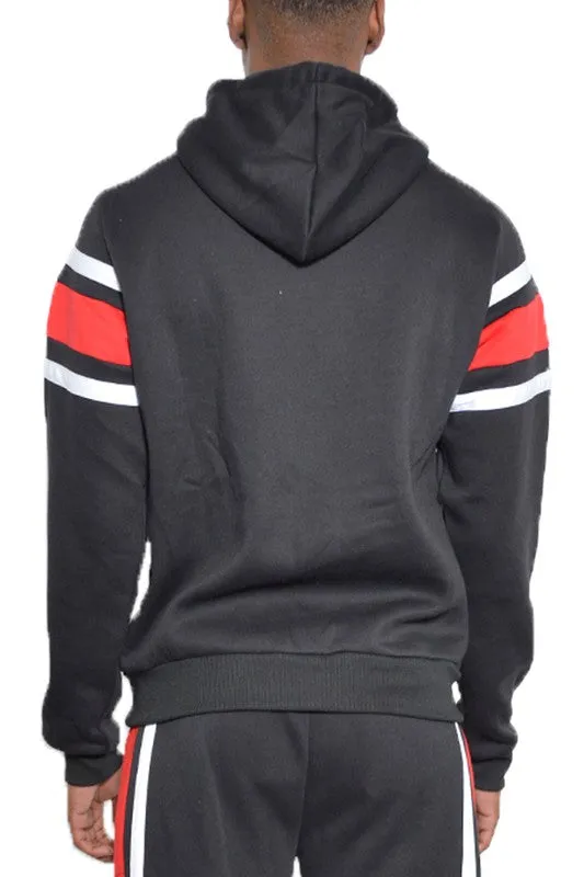 TEEK - MENS THREE STRIPE PULLOVER HOODIE