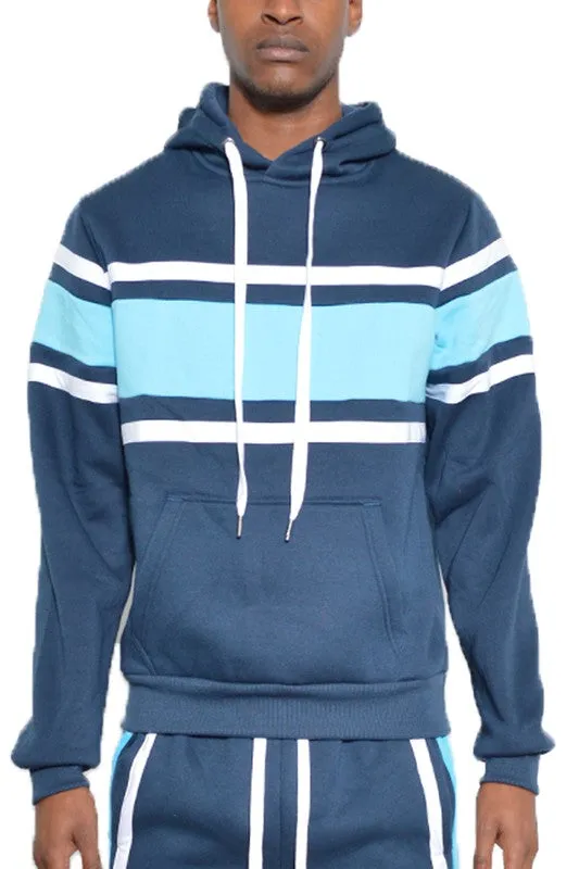 TEEK - MENS THREE STRIPE PULLOVER HOODIE