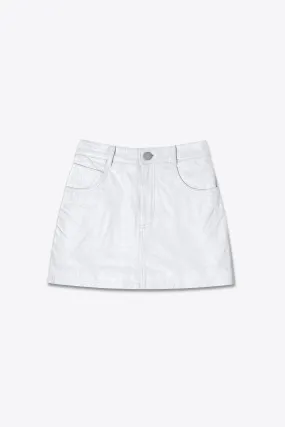 The Ultra Mini Skirt | Pearl Leather