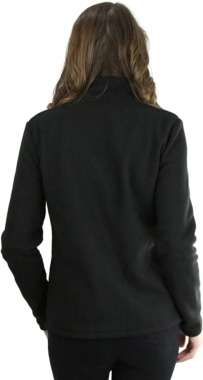 ToBeInStyle Women's Zip Up High Collar Polar Fleece Jacket