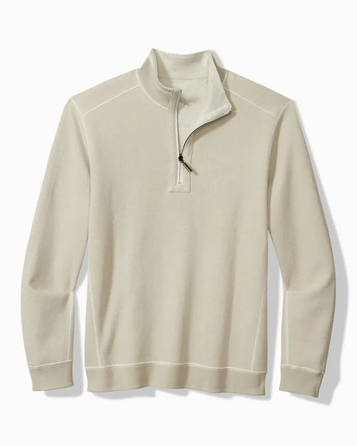 Tommy Bahama Flip Coast Reversible Half-Zip Lychee