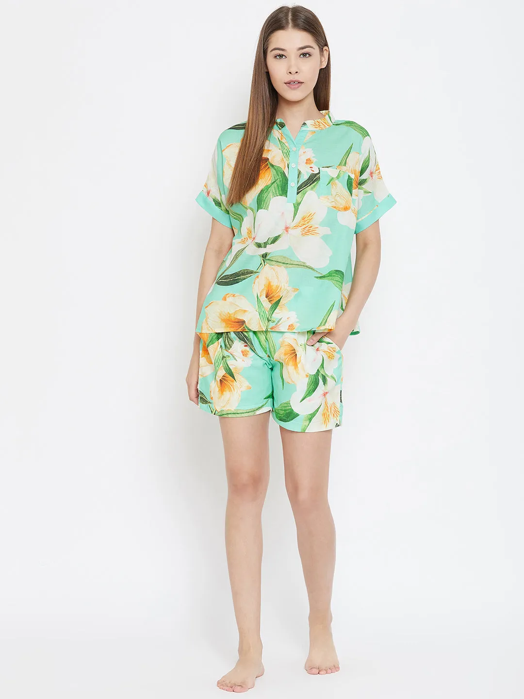 TROPICAL FLORETTE SHORTS SET (Clearance)