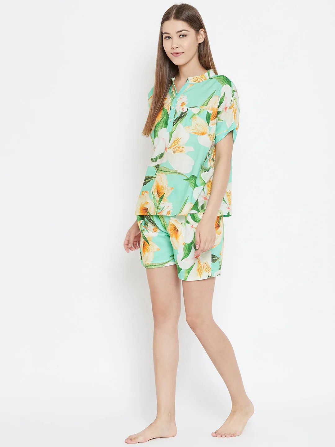 TROPICAL FLORETTE SHORTS SET (Clearance)