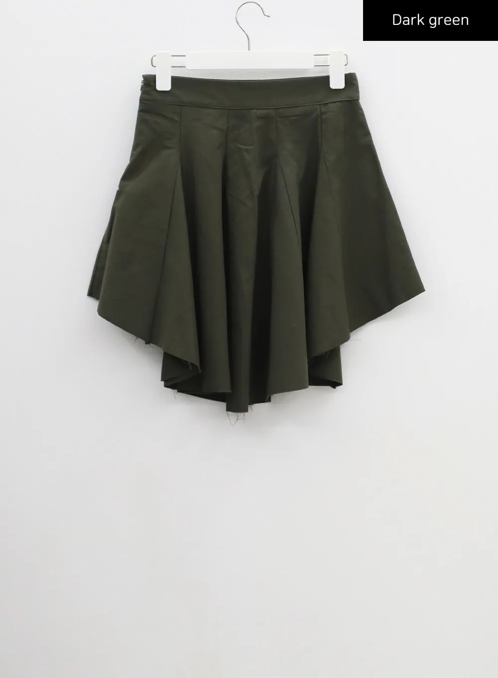 Unbalanced Pleated Mini Skirt CF302