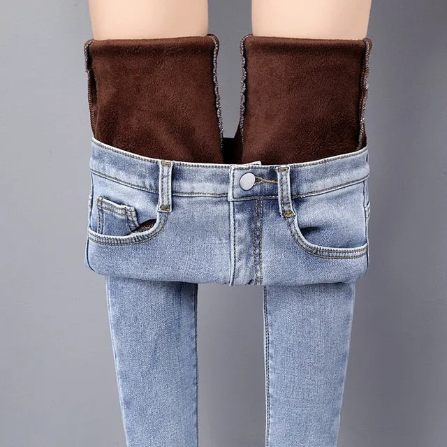 Valentina Fleece-Lined Warm Jeans