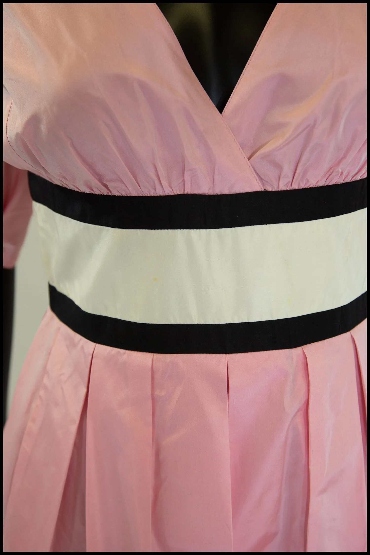 Vintage 1980s Pink Silk Ballgown Dress