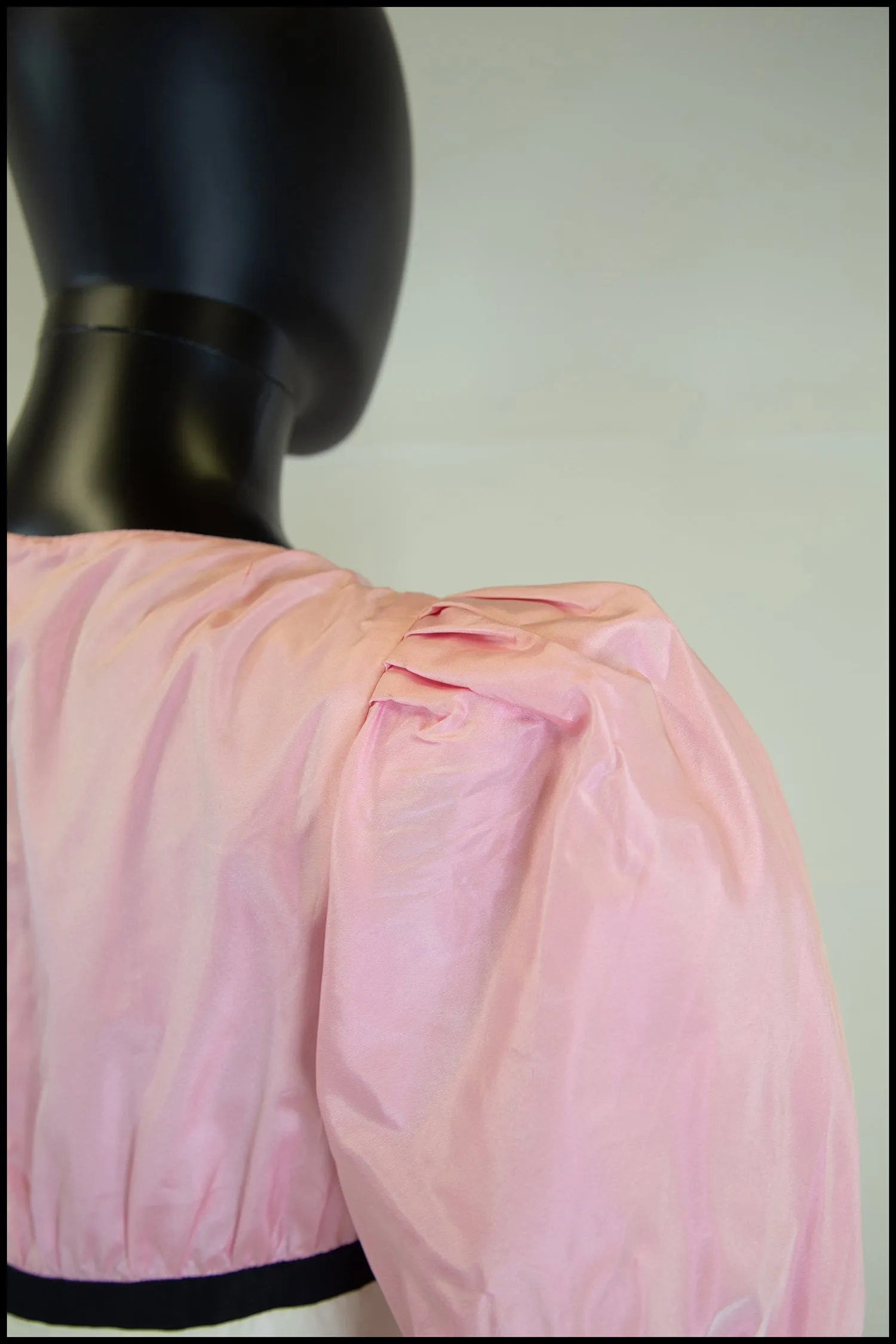 Vintage 1980s Pink Silk Ballgown Dress