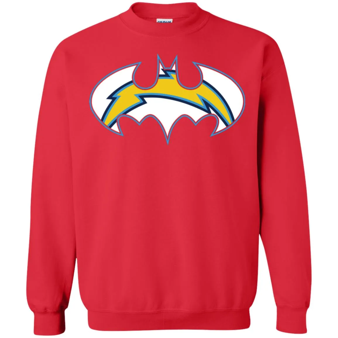 We Are The Los Angeles Chargers Batman Nfl Mashup Crewneck Pullover Sweatshirt