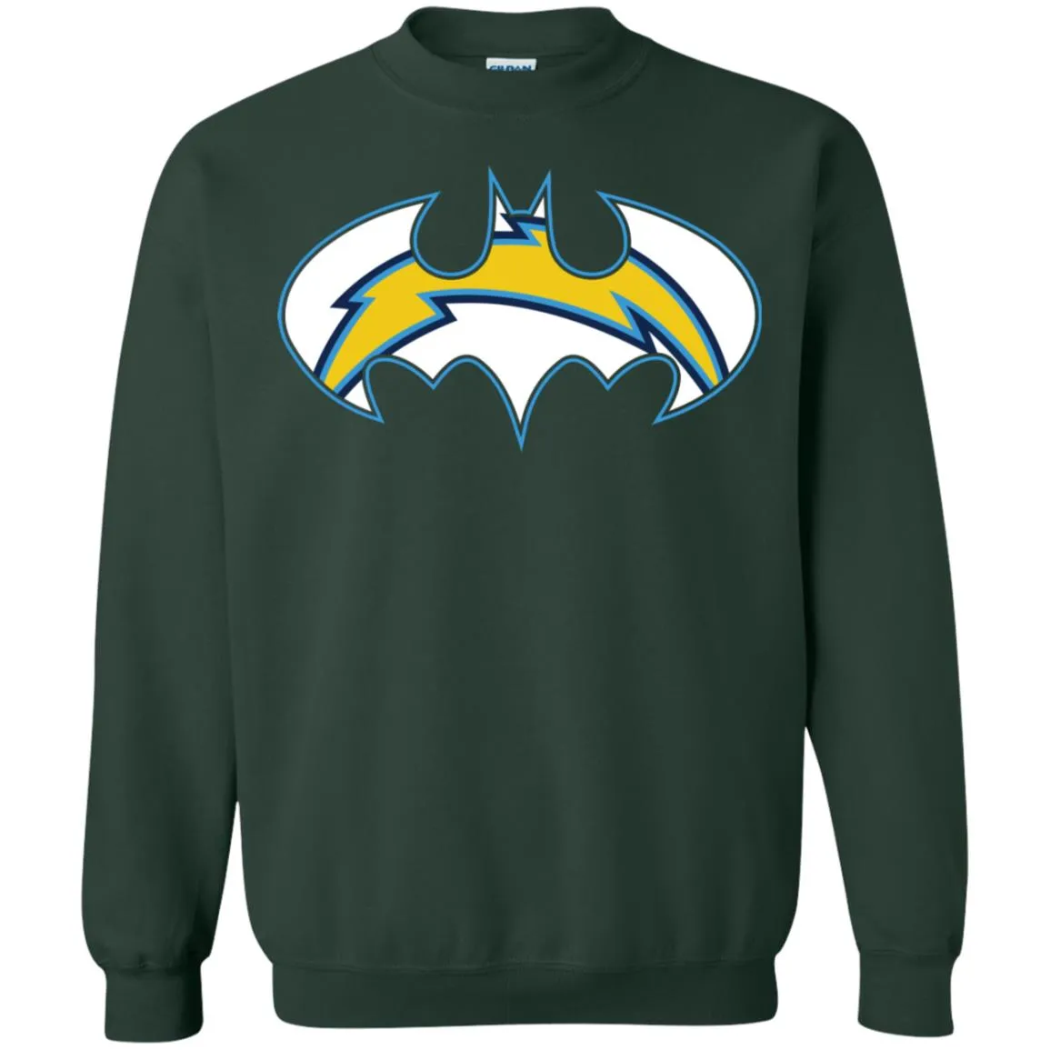 We Are The Los Angeles Chargers Batman Nfl Mashup Crewneck Pullover Sweatshirt