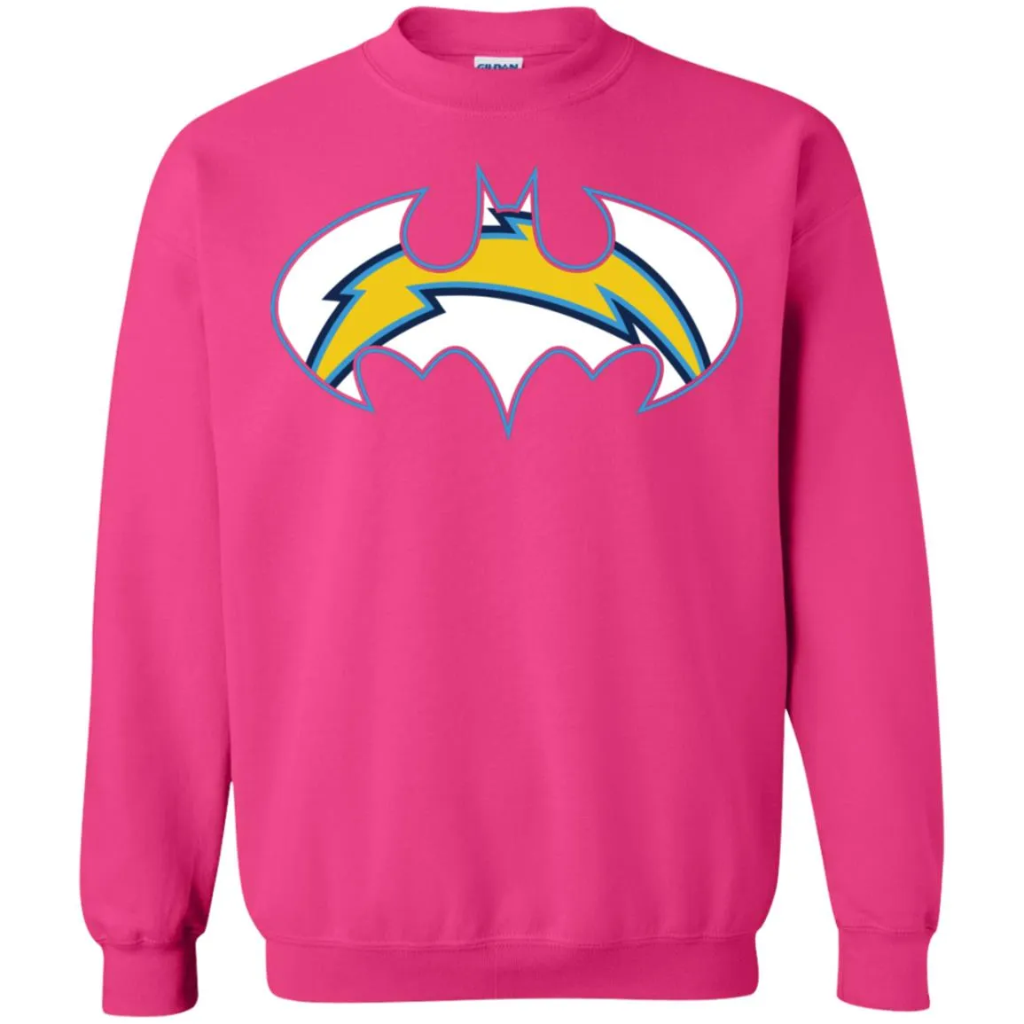 We Are The Los Angeles Chargers Batman Nfl Mashup Crewneck Pullover Sweatshirt