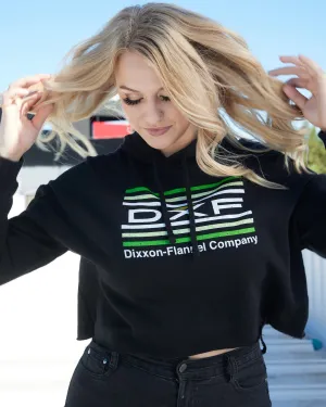 Women's Streamline Crop Pullover Hoodie - Green