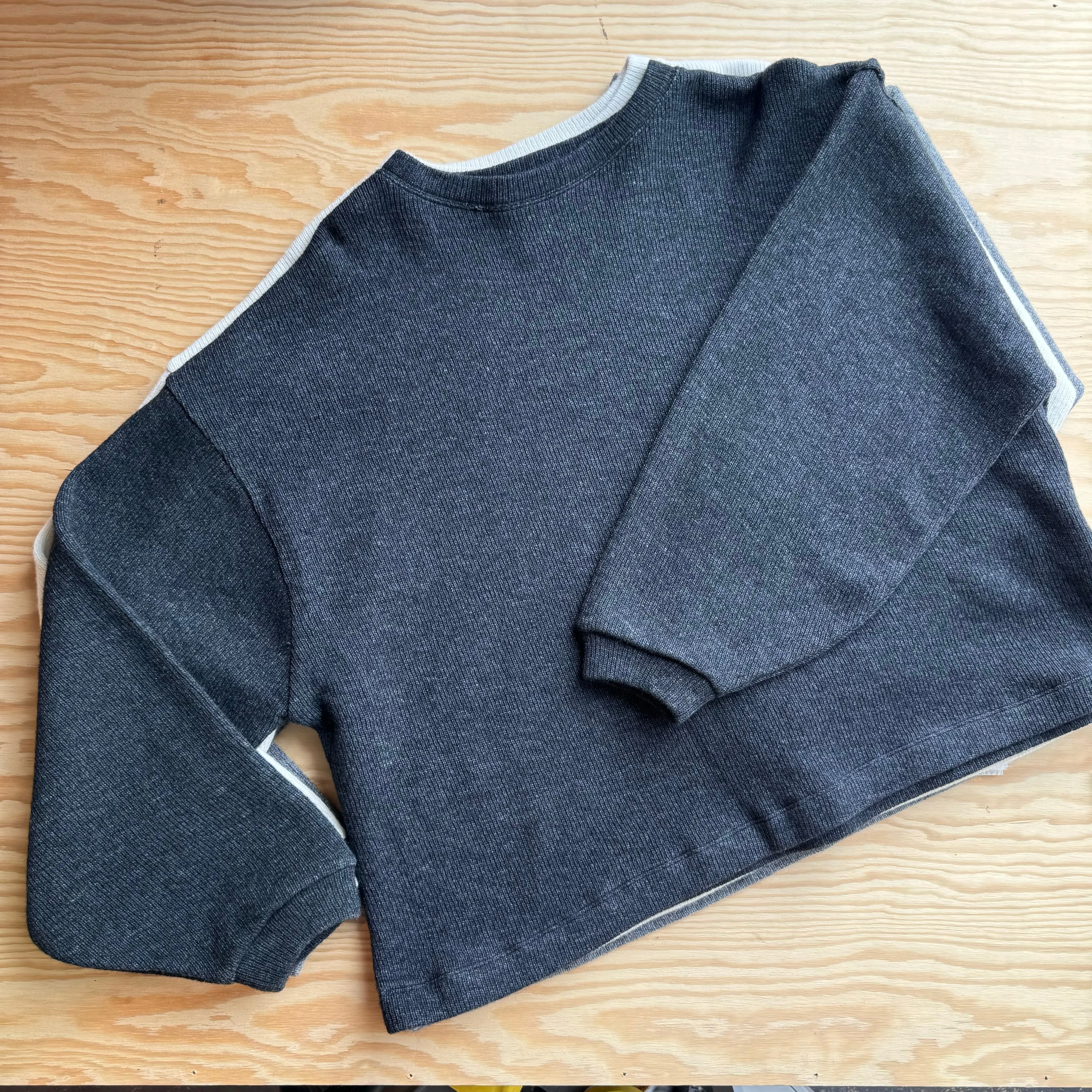 Wool Double Face Crew Neck Sweater (three colors) by V::room