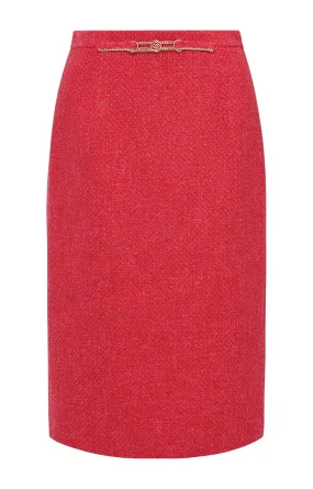 YAYING Imported Tweed Pencil Skirt